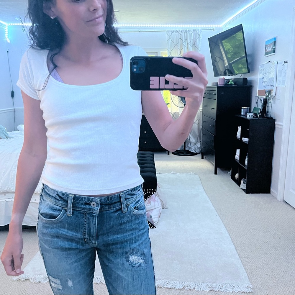 White Roundneck Tee